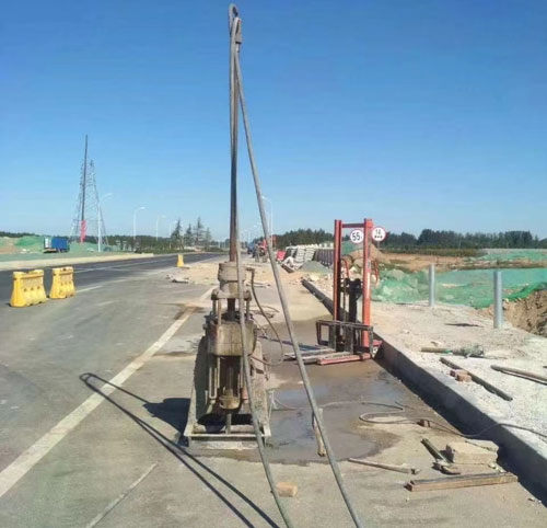 红寺堡公路高聚物注浆加固